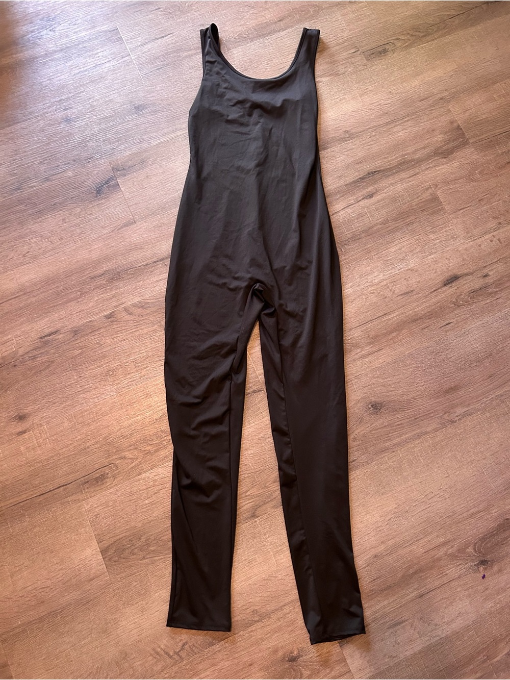Fashion Nova Jumpsuit Womens Size L Black Sleeveless Athleisure Activewear